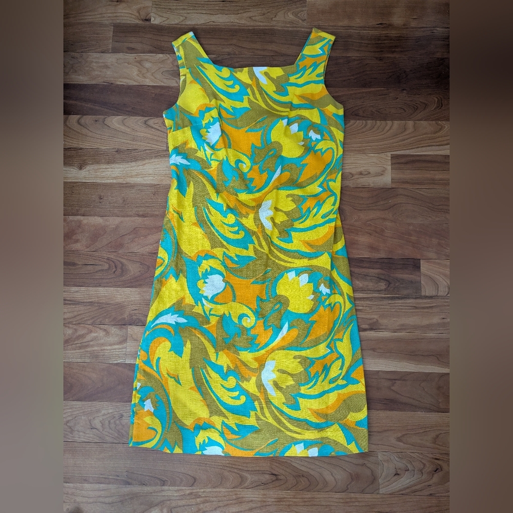 Vibrant Floral 60s Dress